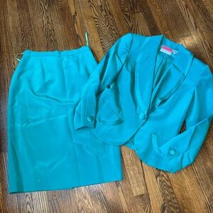 Vintage Oscar De La Renta Skirt Suit Set